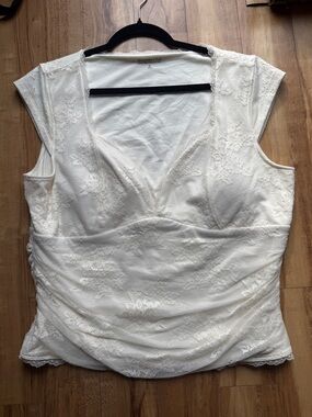 Abercrombie White Lace Top